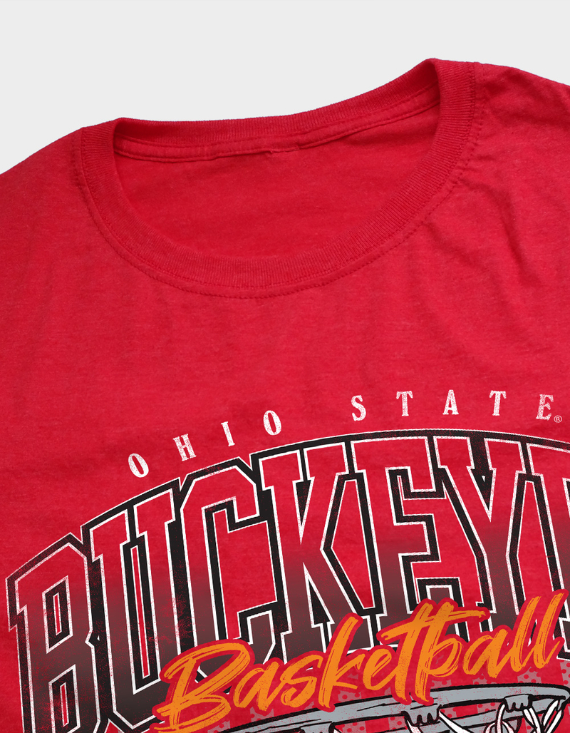 THE OHIO STATE UNIVERSITY Buckeyes 90's Basketball Hoop Mens Tee image number 2