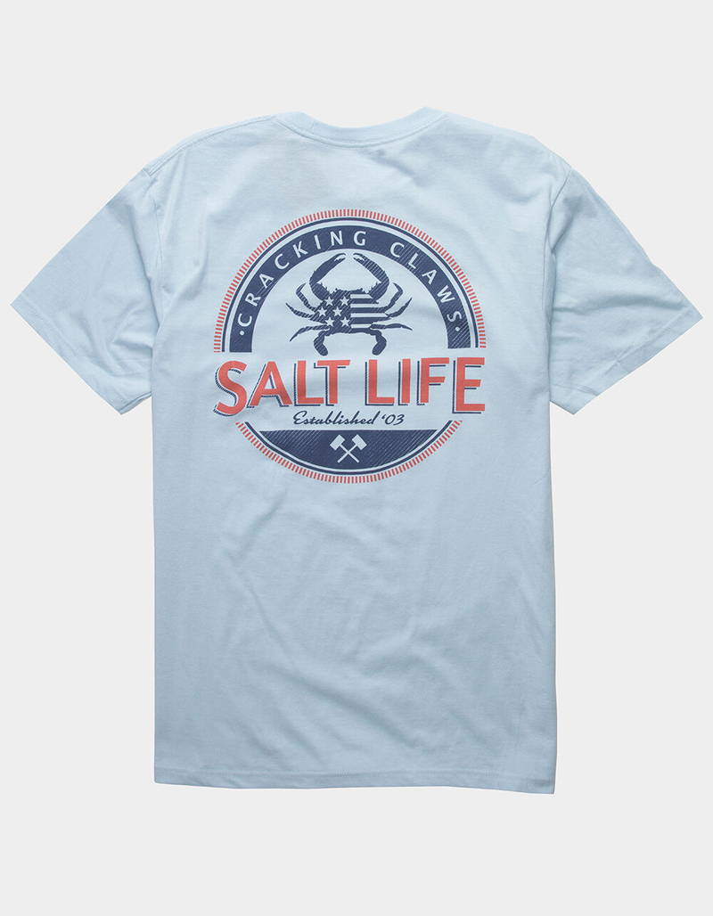 SALT LIFE Back Fin Mens TShirt LIGHT BLUE Tillys
