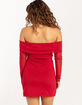 RSQ Womens Off The Shoulder Bodycon Dress image number 4