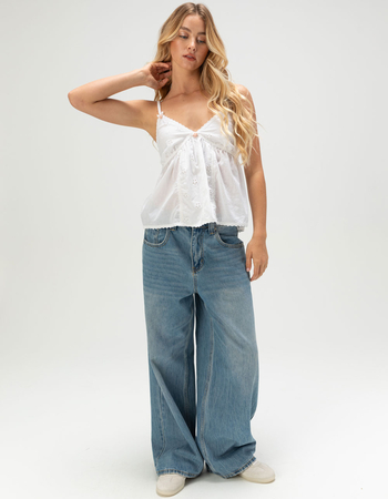 MOON ORCHID Eyelet Womens Cami Alternative Image