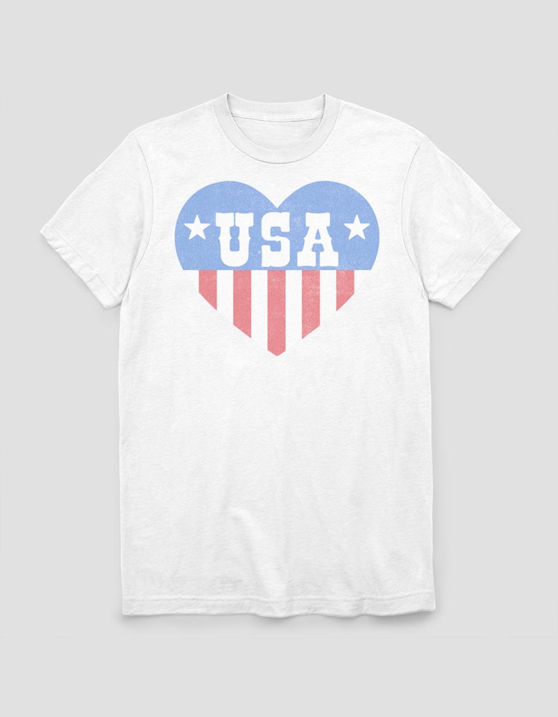 USA Heart Flag Unisex Tee image number 0