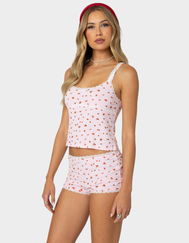 EDIKTED Strawberry Girl Printed Tank Top image number 2