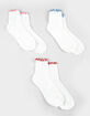 FULL TILT 3 Pack Colored Line Womens Ruffle Socks image number 1