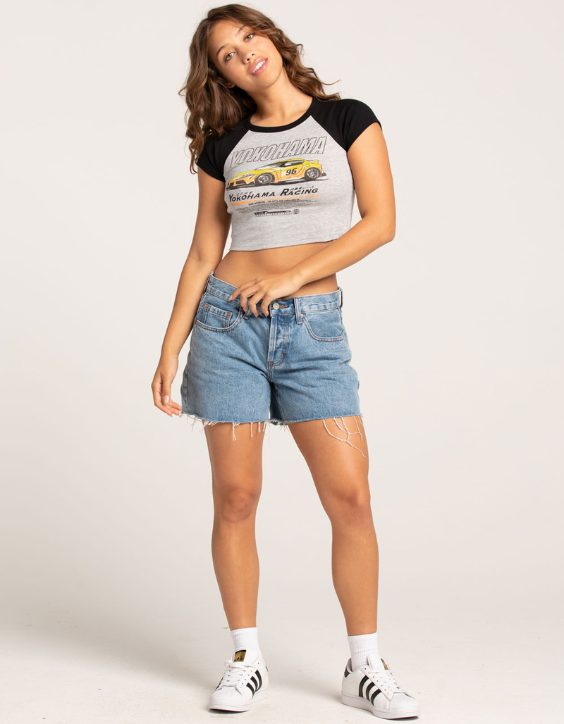 FULL TILT Racing Car Womens Raglan Tee image number 3