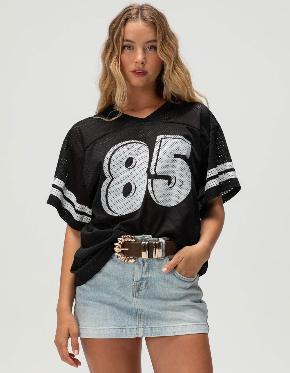 RSQ Womens 85 Stripe Jersey - BLACK | Tillys