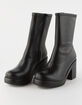 SODA Stretch Faux Leather Womens Boots image number 1