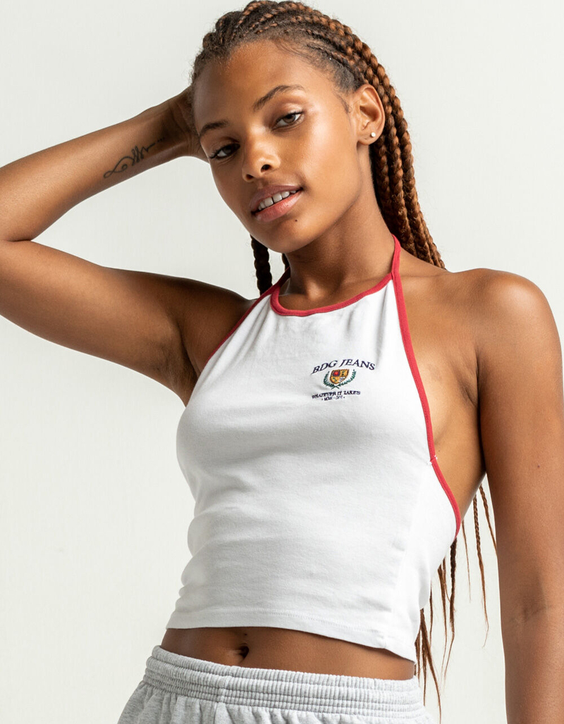 BDG Urban Outfitters Womens Halter Top WHITE Tillys