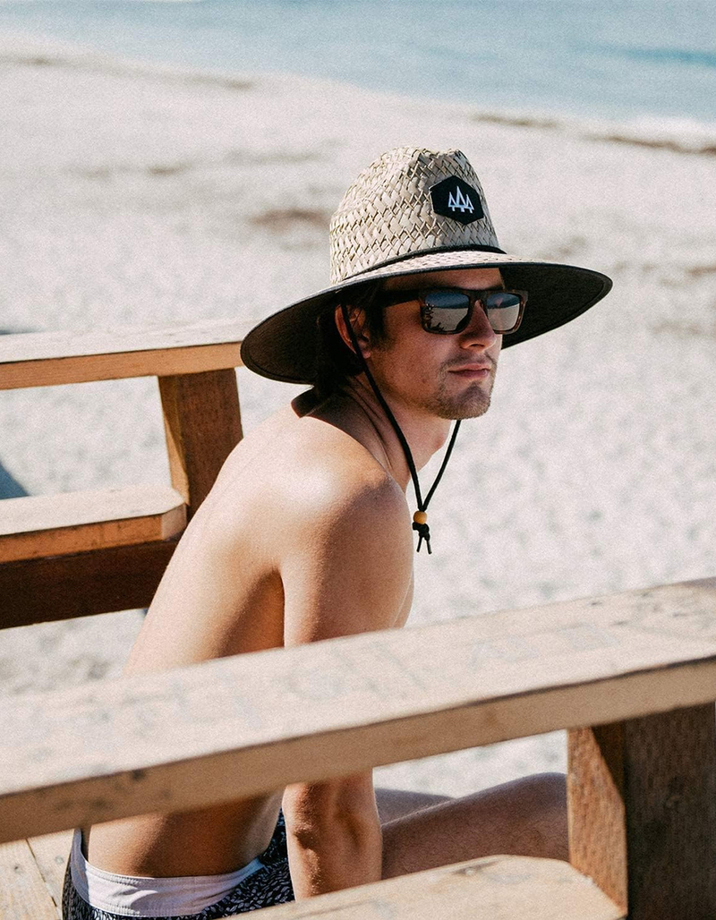 HEMLOCK HAT CO. Blackout Straw Lifeguard Hat image number 4