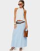 EDIKTED Kaila Cotton Tiered Maxi Skirt image number 5