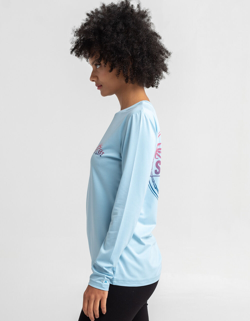 SALT LIFE Sunrise Palms Womens Rash Guard image number 2