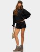 EDIKTED Baila Waffle Shorts image number 5