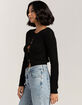 ALMOST FAMOUS Heart Buckle Front Womens Cardigan image number 3