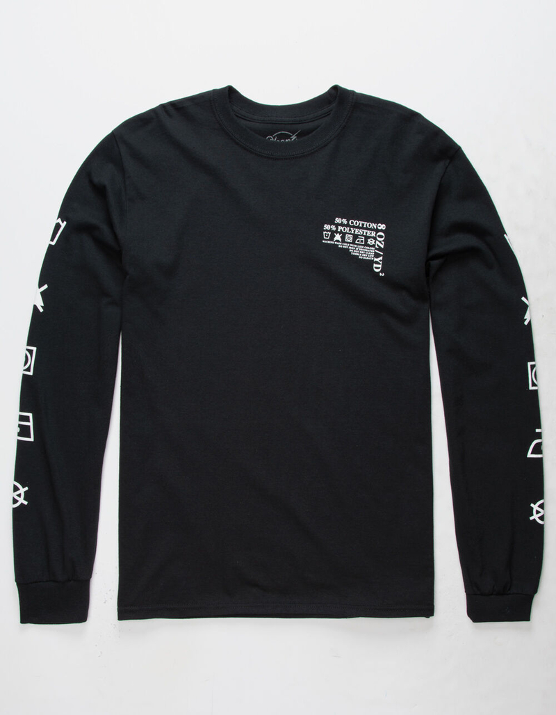 NEON RIOT Care Label Black Mens T-Shirt image number 3