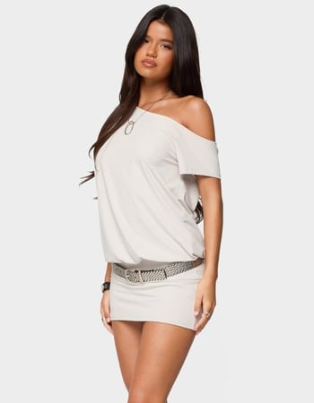EDIKTED Dorie Off Shoulder Cut Out Mini Dress Alternative Image