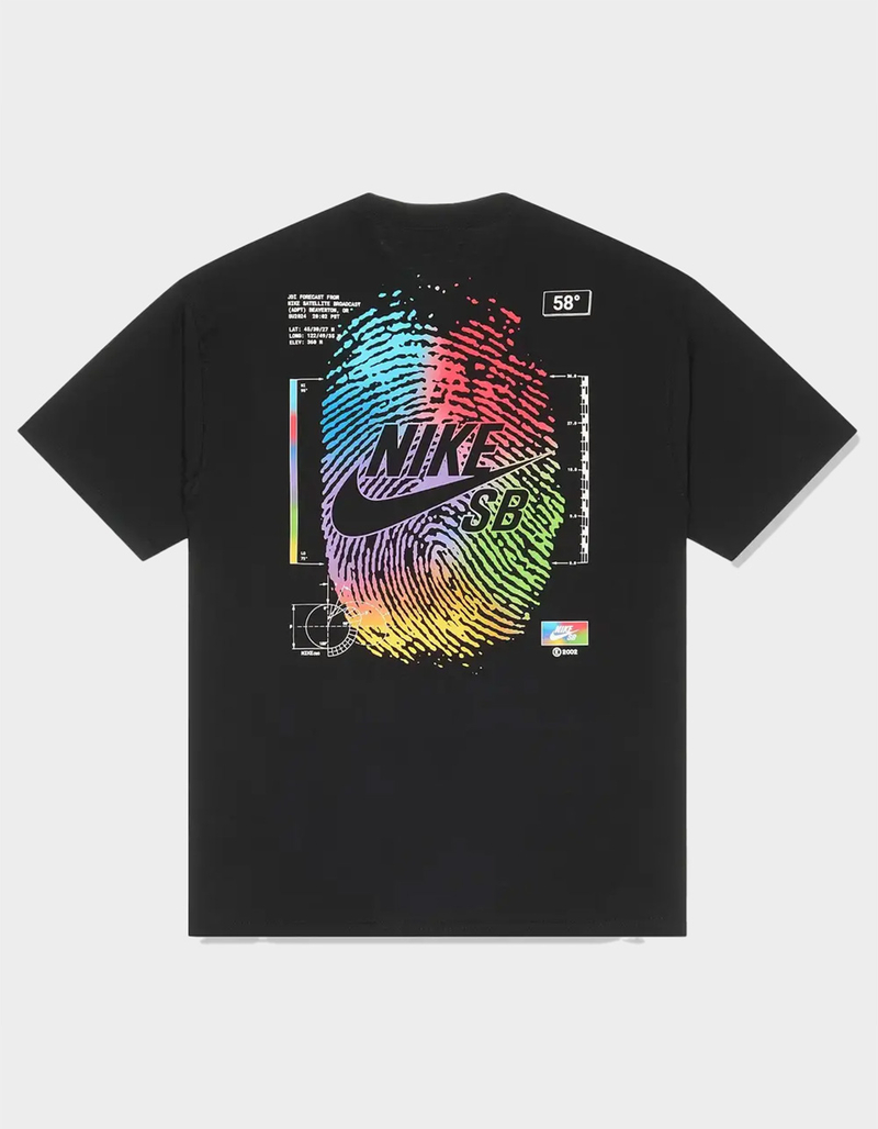 NIKE SB OG Thumb Print Mens Loose Fit Tee BLACK Tillys