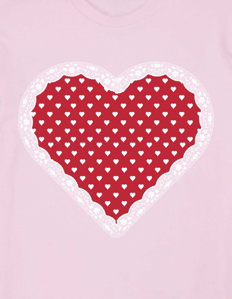 HEART Lace Valentine Unisex Tee image number 1