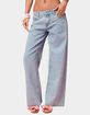 EDIKTED Embroidered Barbie&trade; Low Rise Baggy Jeans image number 1