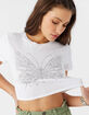 O'NEILL Y2K Butterfly Womens Baby Tee image number 3