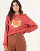 HURLEY DNA Womens Oversized Crewneck Sweatshirt image number 1