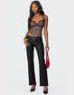 EDIKTED Lacey Leopard Mesh Tank Top image number 2
