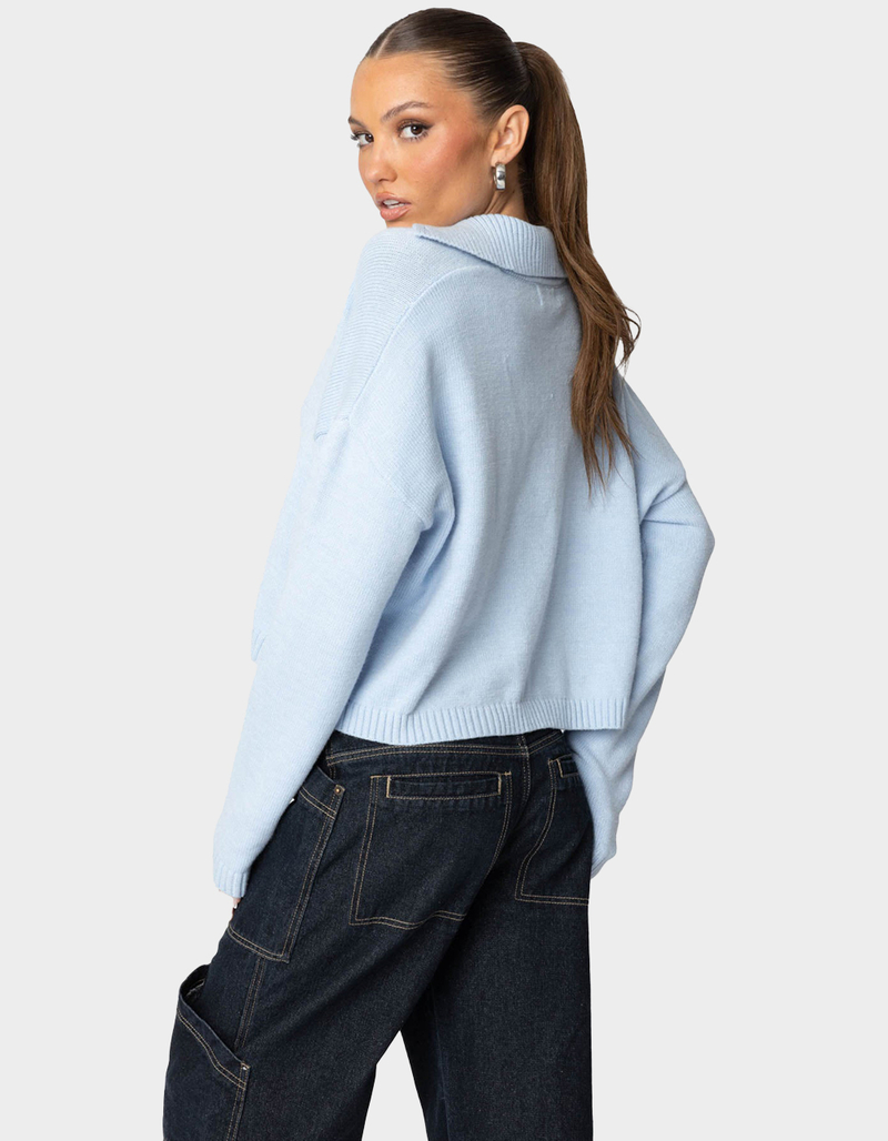 EDIKTED Marcie Oversize Cropped Sweater image number 4