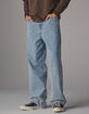 RSQ Mens Loose Light Wash Jeans image number 9