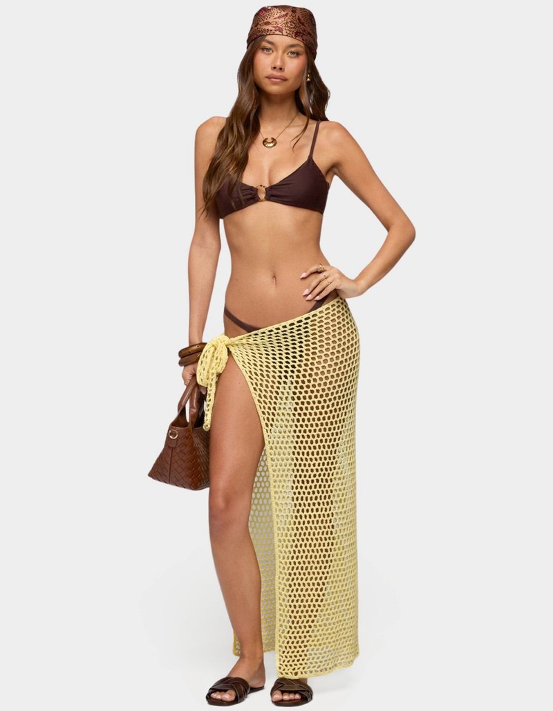 EDIKTED Avigail Crochet Maxi Sarong image number 4