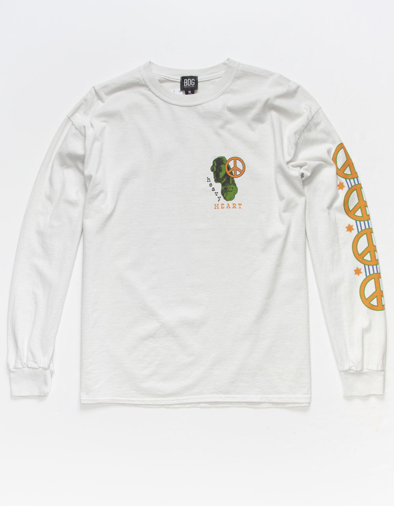 BDG Urban Outfitters Peace Heavy Heart Mens Tee image number 2