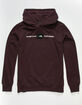 THE NORTH FACE Reds Mens Burgundy Hoodie image number 1