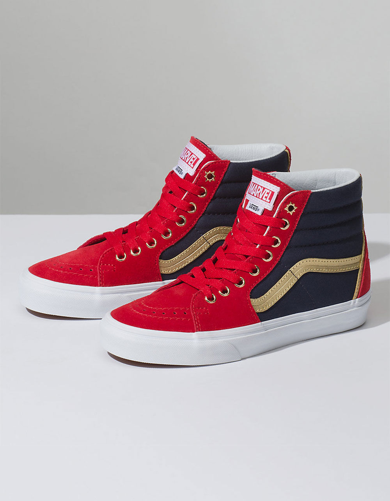 VANS x Marvel Captain Marvel Sk8-Hi Womens Shoes image number 2
