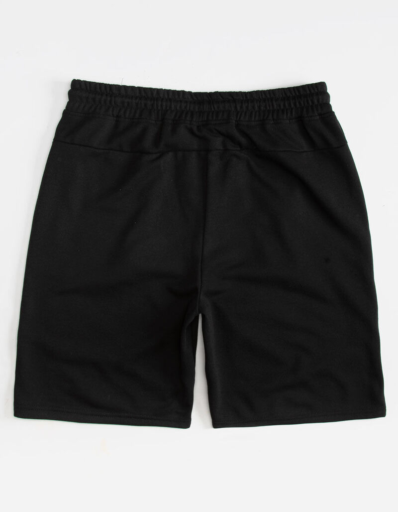BROOKLYN CLOTH Slant Zip Solid Mens Sweat Shorts BLACK 369709100