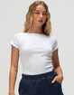 BOZZOLO Womens Boat Neck Tee image number 1