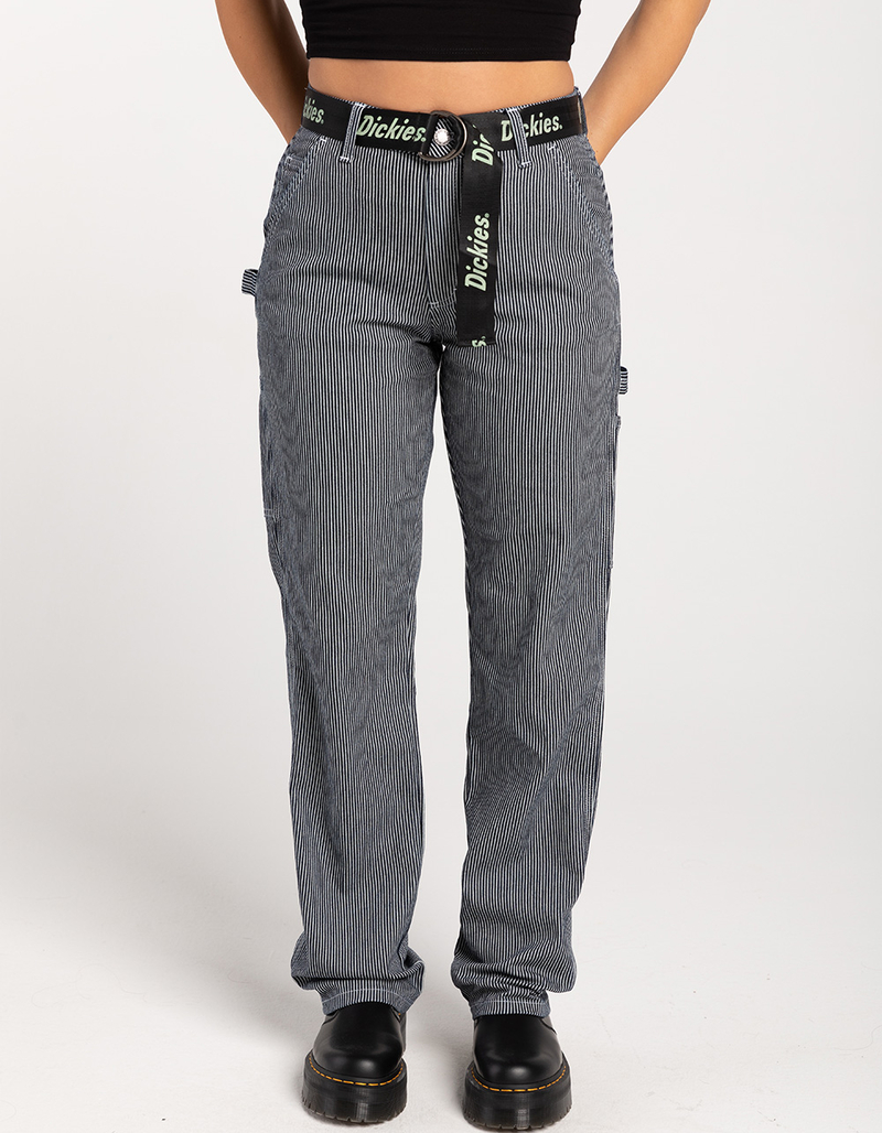 DICKIES Womens Belted Carpenter Pants image number 1