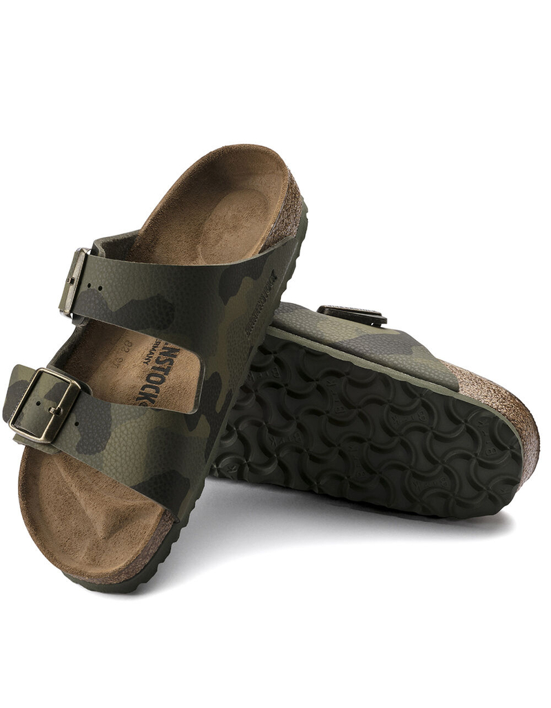 BIRKENSTOCK Arizona Womens Desert Soil Camo Green Slide Sandals image number 2