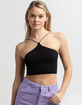 SKY & SPARROW Womens Thin Strap High Neck Bralette image number 1
