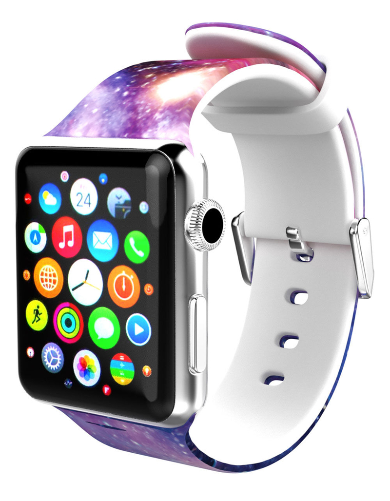 ELEMENT WORKS 42mm Galaxy Silicone Apple Watch Sport Band image number 1