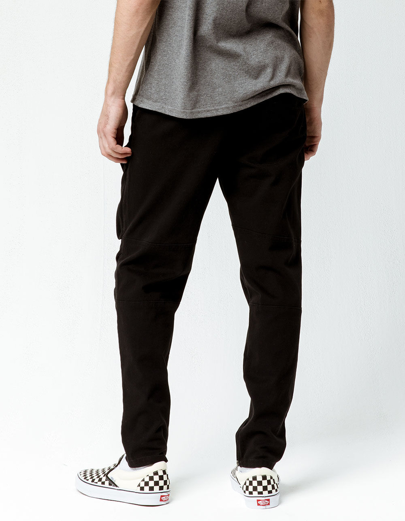 NITROUS BLACK Rooted Mens Cargo Jogger Pants image number 2