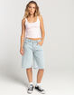 RUSTY Low Rise Wide Leg Womens Denim Jorts image number 5