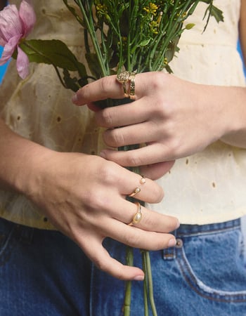 FULL TILT 5 Pack Coin/Stone Rings Alternative Image