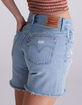 LEVI'S 501 High Rise Mid-Thigh Womens Denim Shorts - Earthquake image number 2