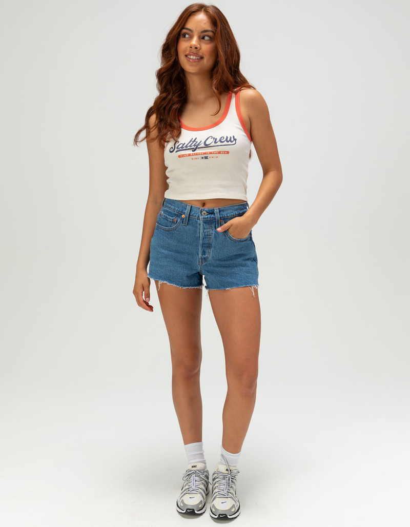 SALTY CREW Team Salty Womens Crop Tank Top image number 1