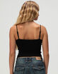 RSQ Womens Button Front Lace Trim Cami image number 4