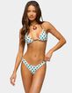 EDIKTED Melanie Polka Dot Triangle Bikini Top image number 1