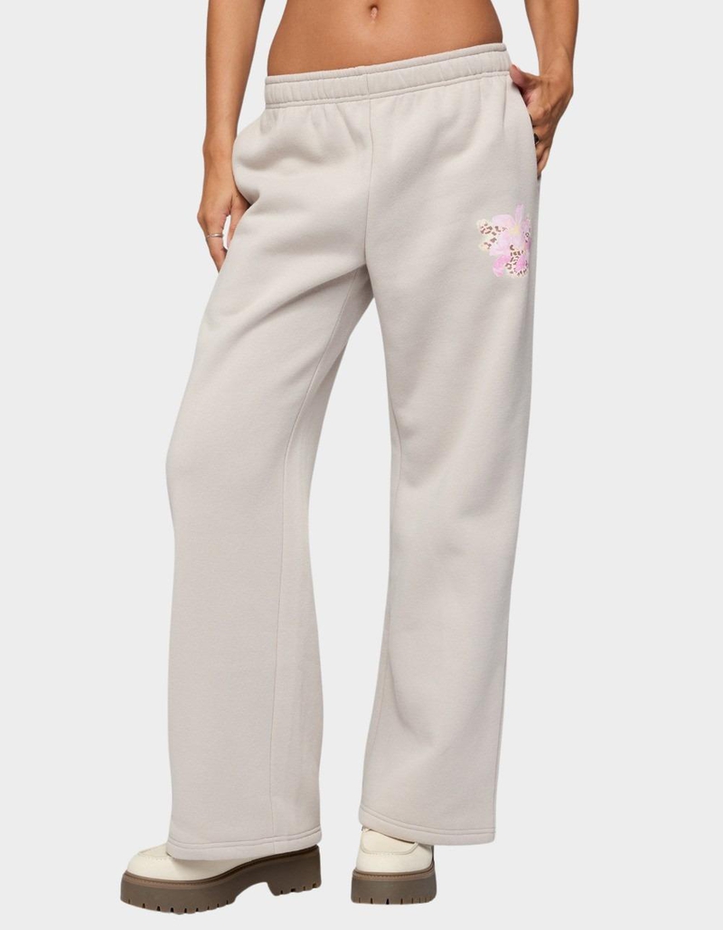 EDIKTED Wild Petal Sweatpants image number 0