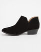 SODA Chop Out Low Black Womens Booties image number 3