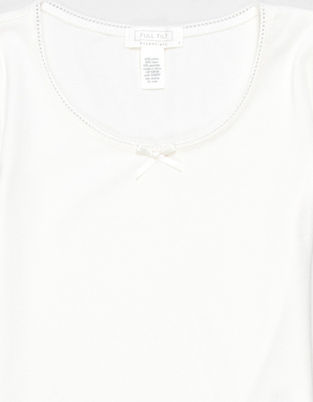 FULL TILT Essentials Girls Bow Trim Tee Alternative Image