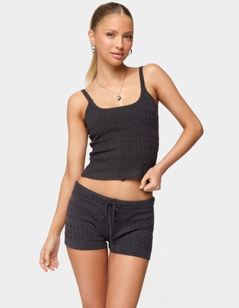 EDIKTED Nella Cable Knit Tank Top Primary Image