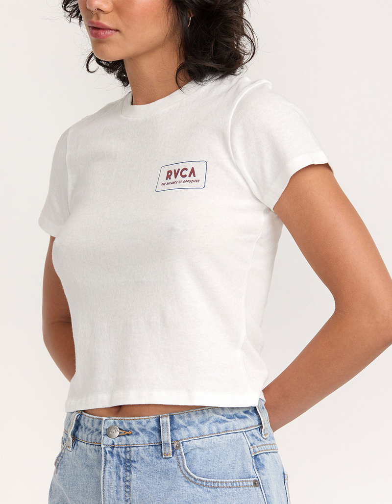 RVCA 411 Womens Fitted Baby Tee image number 1