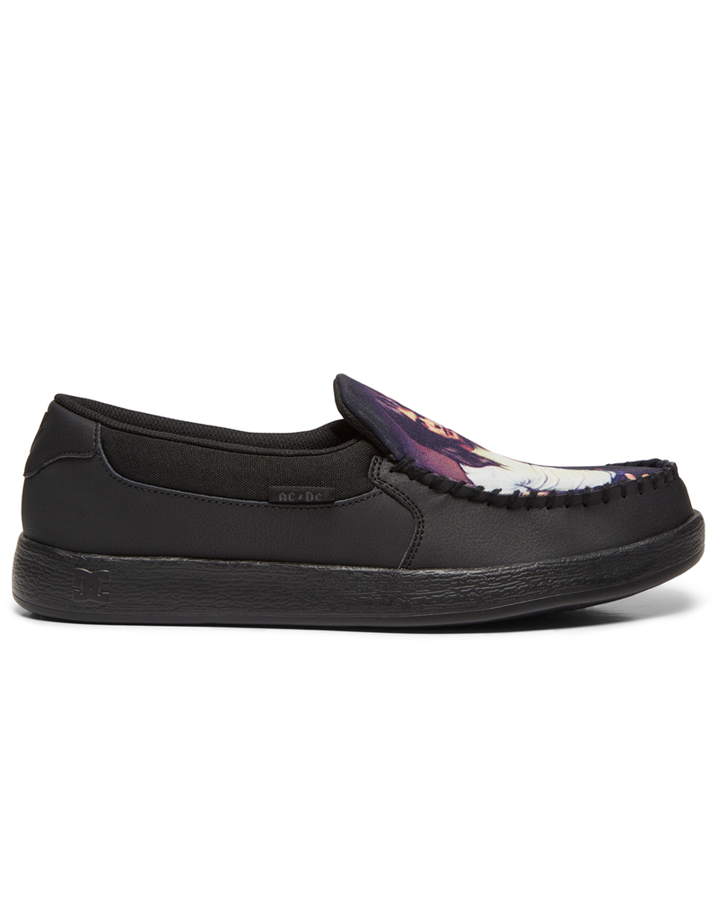 DC SHOES x AC/DC Villain Mens Mocassin Slippers image number 2