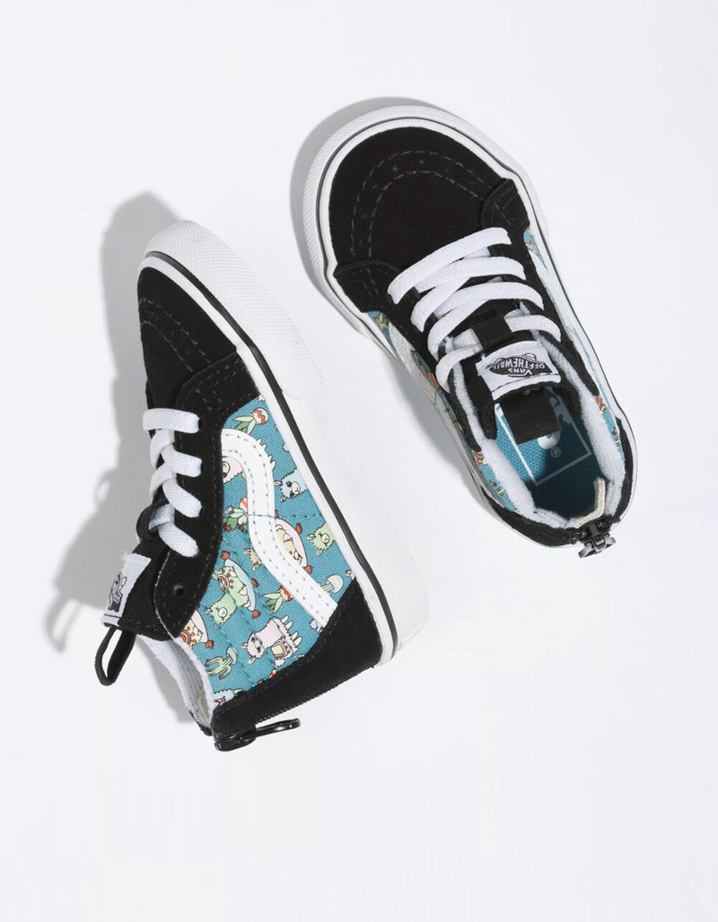VANS Llamas Sk8-Hi Zip Toddler Shoes image number 2